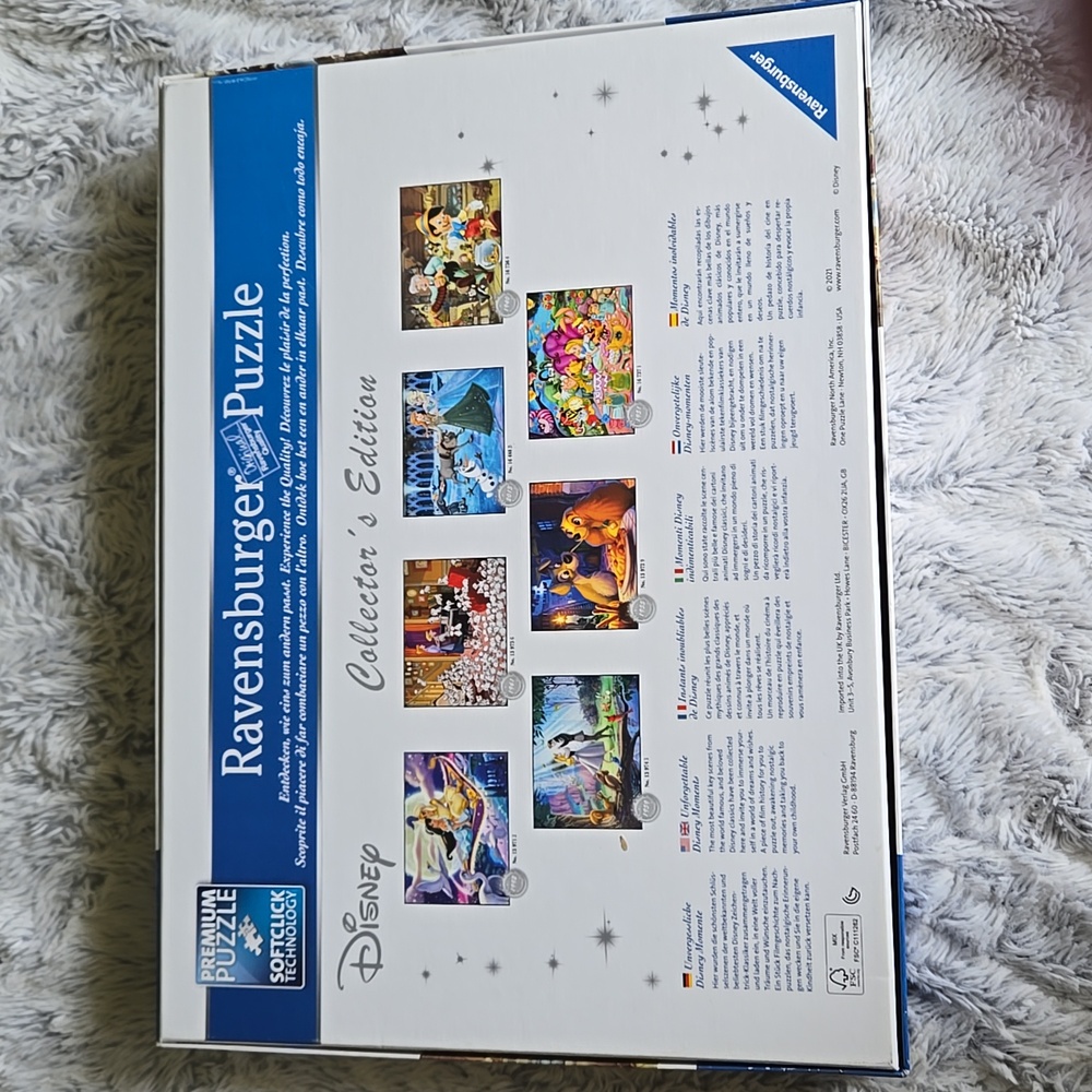 Disney Collector's Edition Ravensburger Pinocchio Puzzle 1000 Pieces - Picture 5 of 5